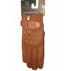 Ryda Tan or Brown Ladies Leather Horse Riding Gloves (Tan,