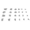 HVAZI 24 Kinds 1200PCS M1 M1.2 M1.4 M1.7 M2 M2.2