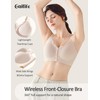 Gailife Jelly Front Closure Bras for Women Wireless No Underwire
