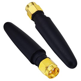 BOOBRIE 2.4GHz SMA Male Bluetooth Antenna Mini PC Wireless LAN Omnidirectional SMA Terminal for Wi-Fi Router Network PC Devices Compatible WIFI Bluetooth WiMAX 2 Pack