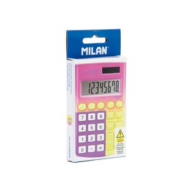 MILAN® Pocket 8 Digit Sunset Calculator Box, Yellow-Pink