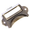 LGEGE 18pcs Bronze Drawer Label Pull Home Cabinet Frame Handle