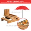 Gnodary Squirrel Feeder with Umbrella, Squirrel Feeders for Outside, Squirrel