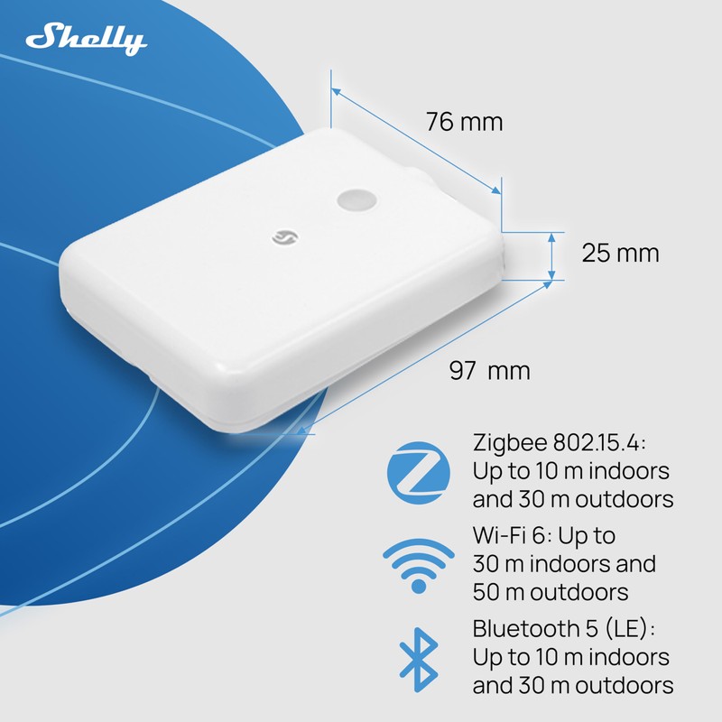 Shelly Flood Gen4 - Smart Matte Water Sensor with Leak