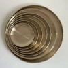 Titanium Set of 2 -Titanium Gold Round Plate 6.7"– Durable,