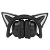 Cat Ear Headphones, Foldable Gaming Headset with Led Light Stereo