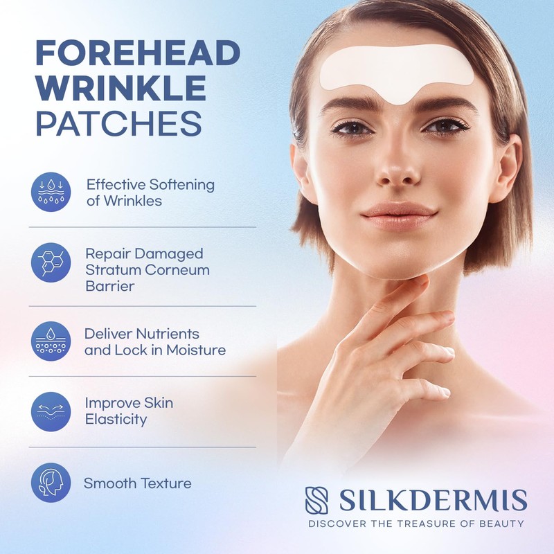 Forehead Wrinkle Patches: Collagen Anti Wrinkle Patches-Moisturising Anti-Ageing Treatment, 12