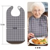 GRKJGytech Disposable Bibs Pack of 3 Waterproof Food Protection Bibs,
