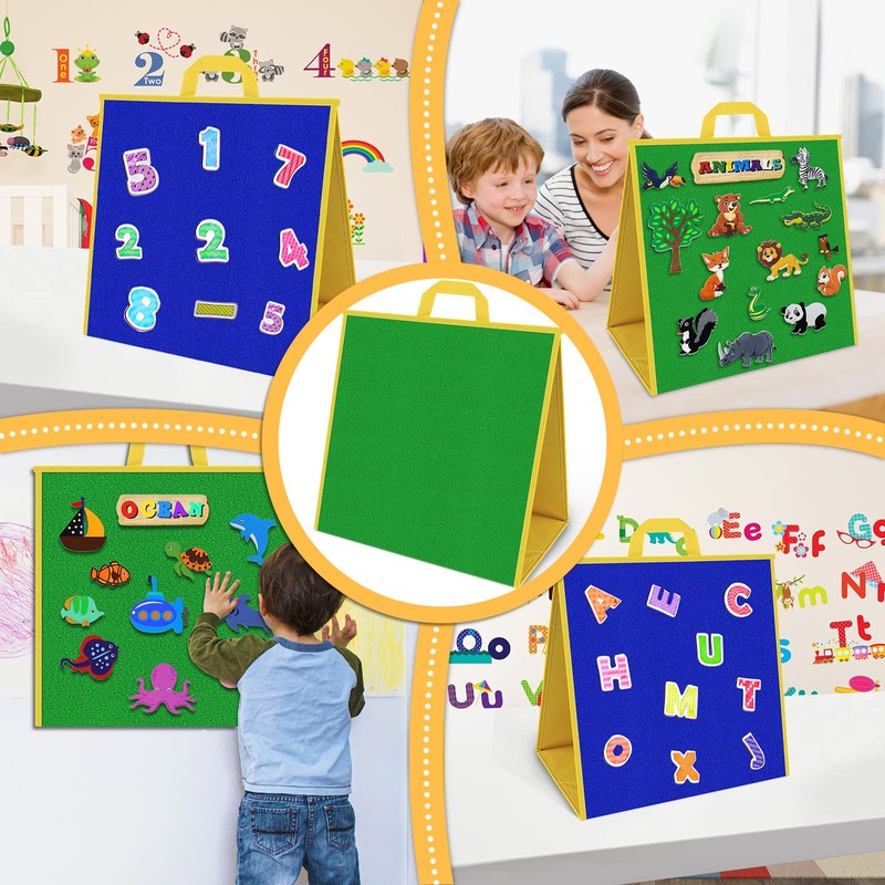 AKAYOK Foldable Felt Board for Toddlers Flannel Board Stories for