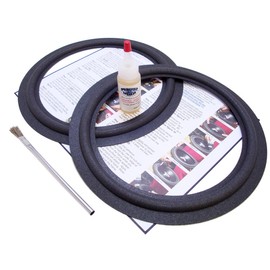 BSR 10" Speaker Foam Surround Edge Repair Kit - 2 Speaker Kit - Compatible with BSR 103, DR-1030, DR-1310, Many More