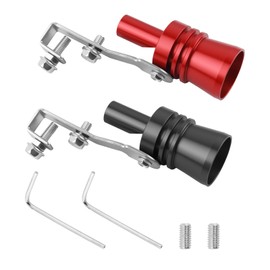 2PCS Car Turbo Whistle for Exhaust Pipe,Durable Car Turbo Exhaust Whistle with Special Whistles Sound during Driving,Aluminum Turbos Sound Whistles Exhausts Muffler Available