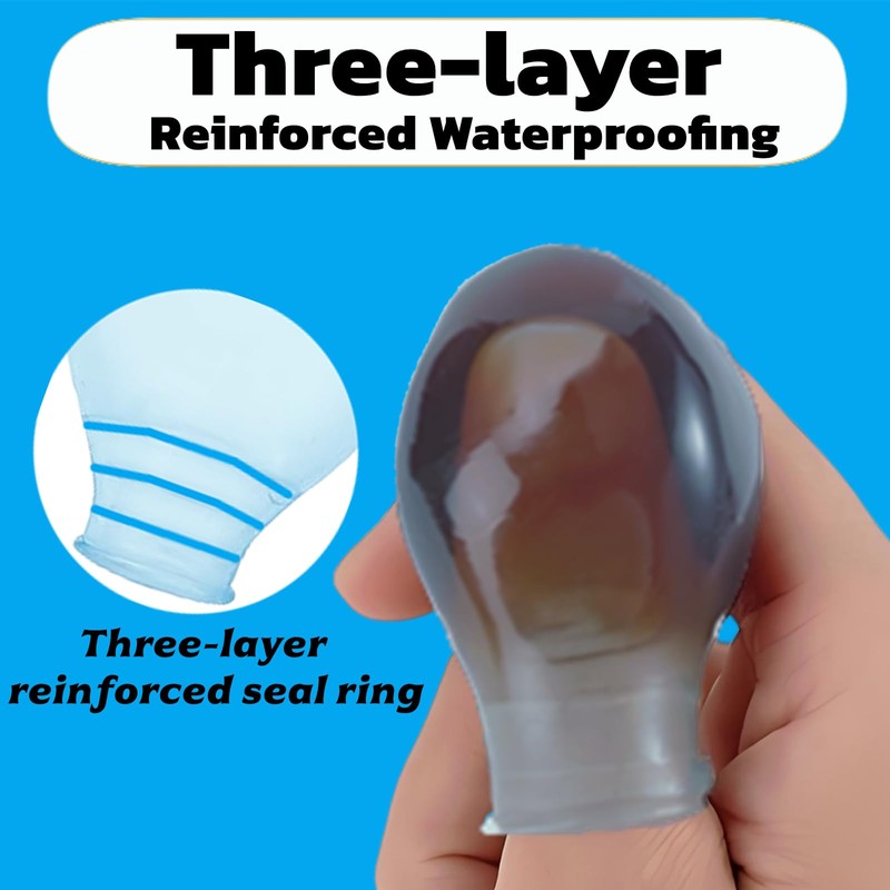 Finger Covers & Waterproof Toe – Durable Shower Sleeves for
