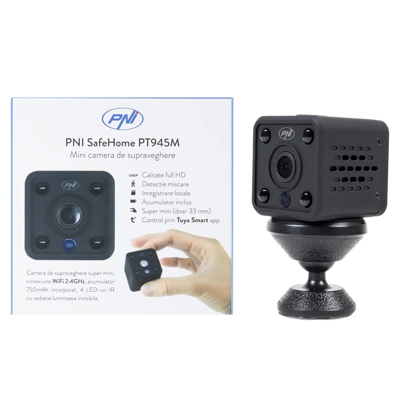 PNI SafeHome PT945M 1080P WiFi Mini Security Camera, Control via
