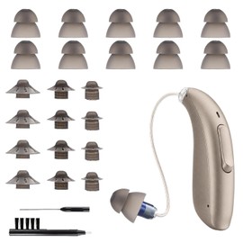 24 PCS Hearing Aid Cleaning Kits, Replacement Domes Set with Cleaning Tools