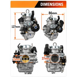 Motorcycle Carburetor with Electronic TPS for Yamaha Nouvo Models – Aluminum Alloy Replacement Component
