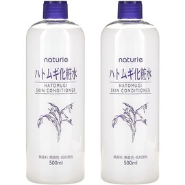Naturie Adlay (Hatomugi) Skin Conditioner Lotion Toner 500ml Coix Seed Extract 2pack Bundle