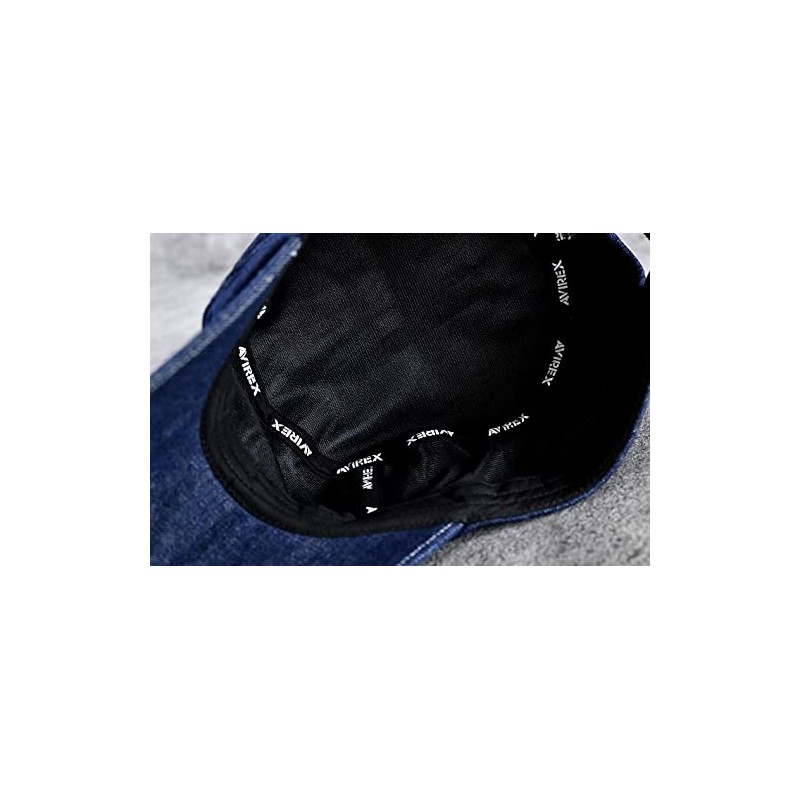 AVIREX Brand Genuine Men’s Work Cap, Hat, Large, DENIM_NAVY(49), 62.0-64.0