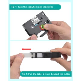 NineLeaf 8x Compatible Brother P Touch Tapes 12 mm 0.47 TZe-231 TZe-232 TZe-233 TZe234 TZe-135 TZe-335 TZe-435 TZe-635 TZe TZe Ptouch Label Tape for PT-H105 PT-H110 PT-P300BT H1000 LB LB LB Lab