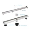 Elefloom Linear Shower Drain, 40 inch Drain with Tile Insert