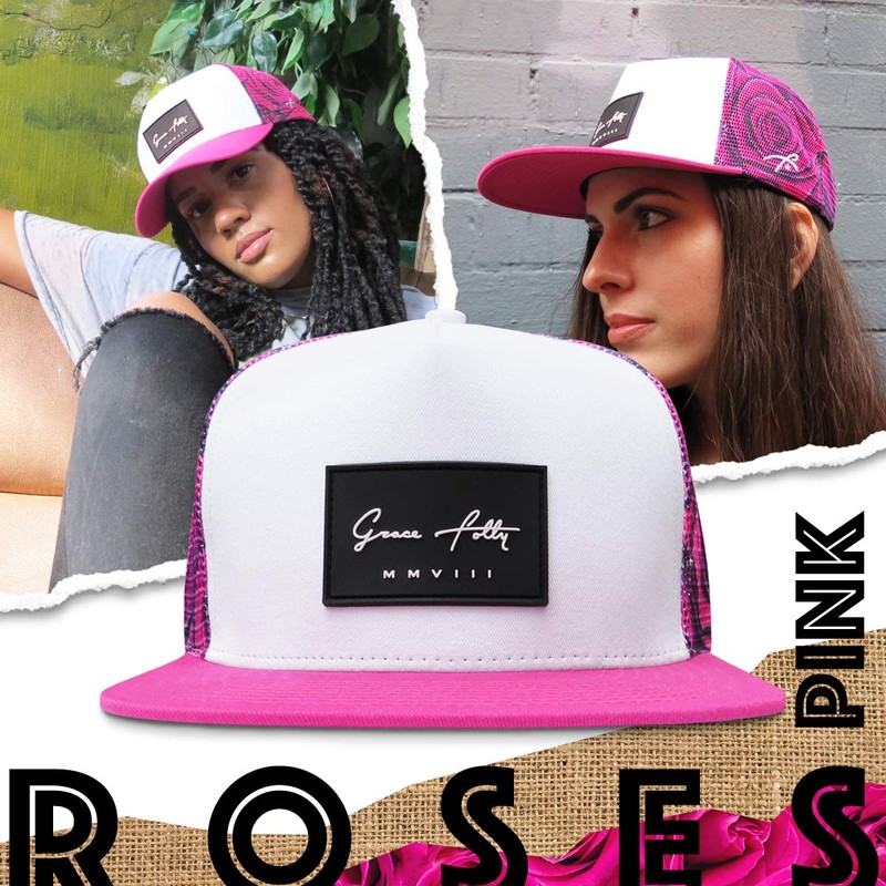 Grace Folly Trucker Hat for Men & Women. Snapback Mesh