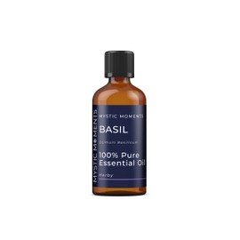 Mystic Moments | Basilikum ätherisches Öl 100ml - reines und natürliches Öl für Diffusoren, Aromatherapie und Massage -Mischungen veganer GVO -frei