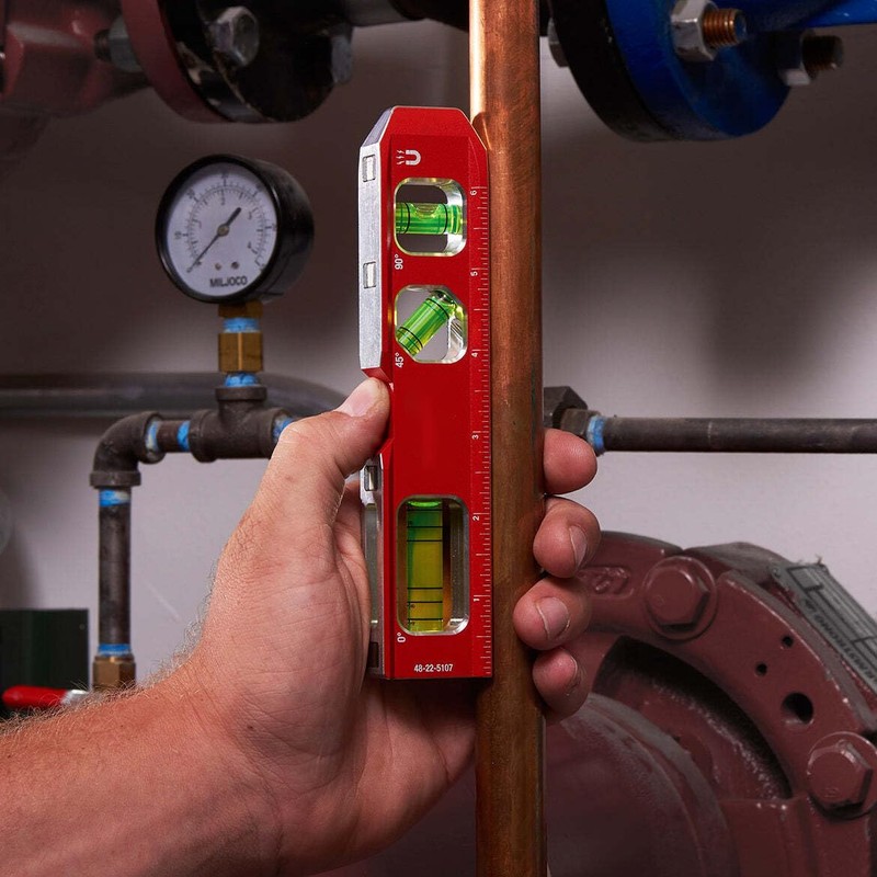 Fits Milwaukee 48-22-5107 Durable Aluminum Standard Compact Billet Torpedo Level