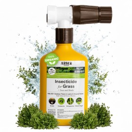 Organic Insecticide for Lawns, Trees & Shrubs – 16oz Ready-to-Spray Hose-End – Kills Grubs, Armyworms, Chinch Bugs & Beetles – Gentle on Grass, Bee-Safe, Kid & Pet Friendly – Outdoor Yard Pest Control