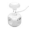 AISENS - ASPS-2A1CLPQ02-W - Multi-Function Power Strip with 4 Outlets