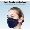 Elough 10 Pz Kn95 Mascarilla 4d Elough Azul Marino Gb2626