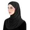 Cotton Amira Hijab 2 piece Head Scarf for Women Hood
