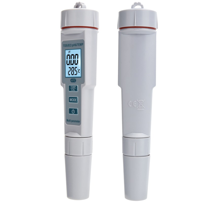 4 in 1 Water Quality Tester Portable PH/EC/TDS Temperature Digital