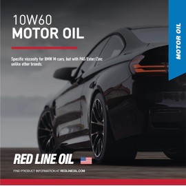 Red Line 11704 SAE 10W60 Fully Synthetic Motor Oil - 1 Quart (6 Pack)