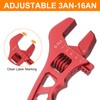 HARFINGTON Adjustable Wrench 7" AN3-AN16 Aluminum Alloy Plumbers Wrench Set