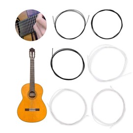 Drfeify Nylon Classical Guitar Strings, Guitar Accessories, Playing Accessories for Guitar Lovers (Black and White) Musical Instrument Accessories