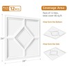 WOWSTAR 12-Pack 24"x24" Drop Ceiling Tiles, 3D Decorative Glue Up