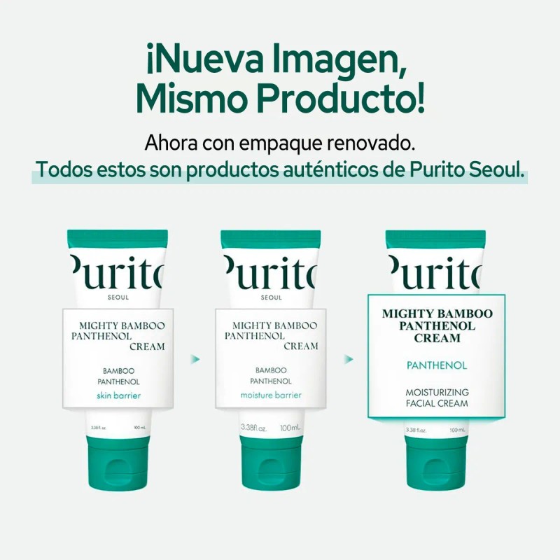 Purito Mighty Bambú Panthenol Crema Facial 100 Ml Todo Tipo