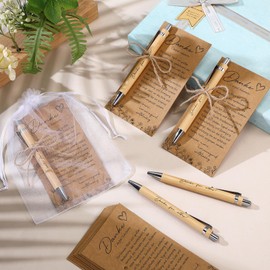 Nezyo 18 Sets Thank You Gift for Colleagues Included Thank You Paper Bookmark Ballpoint Pen Thank You for Everything Organza Bag and Jute Rope Farewell Gift for Colleagues Employees Farewell