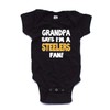 NanyCrafts Baby's My Grandpa says I'm a Steelers Fan Bodysuit