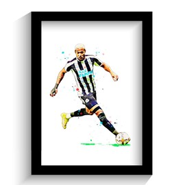 The Football Print Room NEWCASTLE UNITED | JOELINTON | FRAMED ILLUSTRATION PRINT POSTER