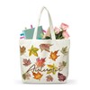 Dhsupfcn Autumn Maple Leaf Canvas Tote Bag, Fall Reusable Cotton