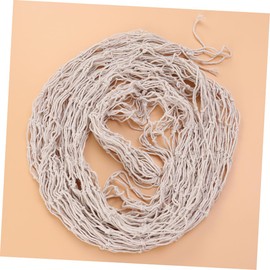 Operitacx Wall Hanging Cotton Rope Fishing Net Decoration for Photos Beige Nautical Style Lightweight Sturdy Backdrop for Home Parties Hotels Cafes