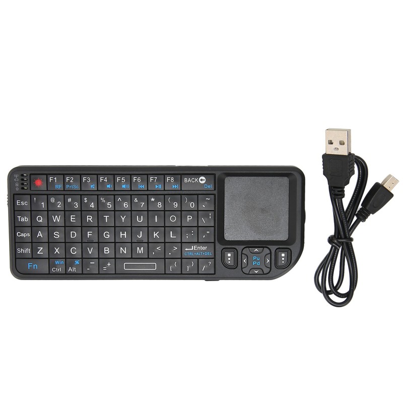 Mini Keyboard 2.4G Wireless Backlit Integrated Design Inbuilt Rechargeable Battery