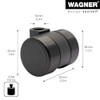 Wagner Design 01024501 Furniture Castor / Soft Swivel Castor with