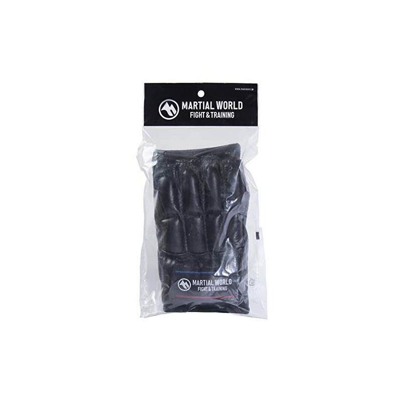 MARTIAL WORLD Knuckle Finger Gloves Open Finger PG38-L-BK Black L