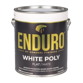General Finishes Water Based White Poly, 1 Gallon, Flat
