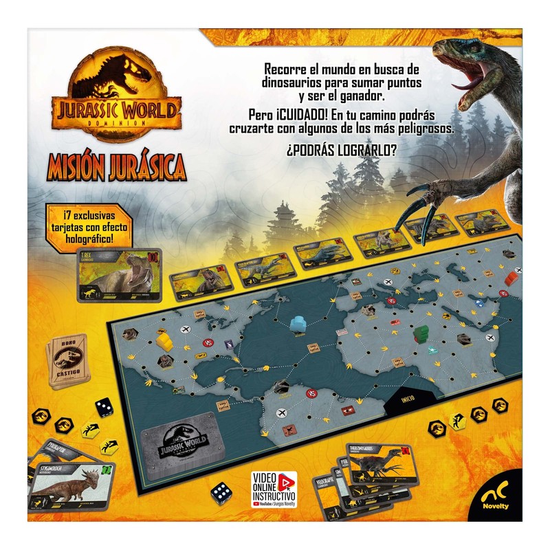 Novelty Juego de Mesa Dino Expedición Jurassic World Dom