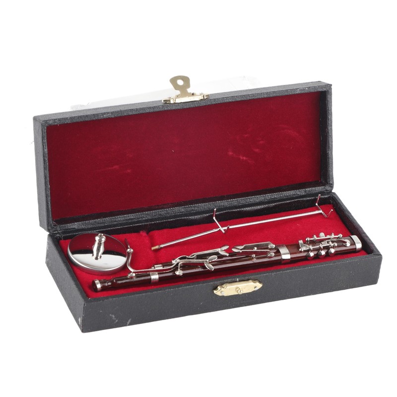 Basson Ornaments Miniature Decoration Mini Musical Instrument Model Gift Craft
