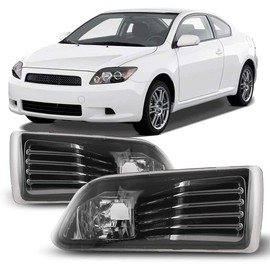 Winjet Compatible with [2005 2006 2007 2008 2009 2010 Scion tC] Driving Fog Lights + Switch + Wiring Kit (Smoke)