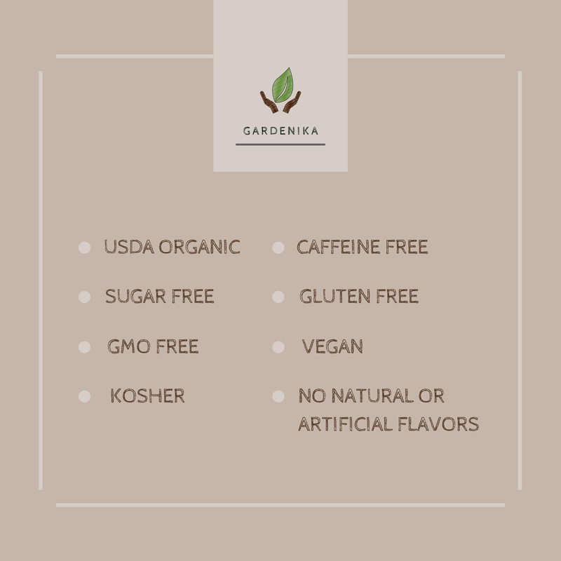 Gardenika Organic Loose Leaf Tea Sampler - Herbal Caffeine-Free Set
