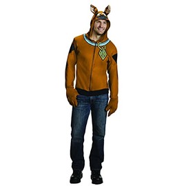 Rubie's Men's Scooby Doo Hoodie, Brown, Large